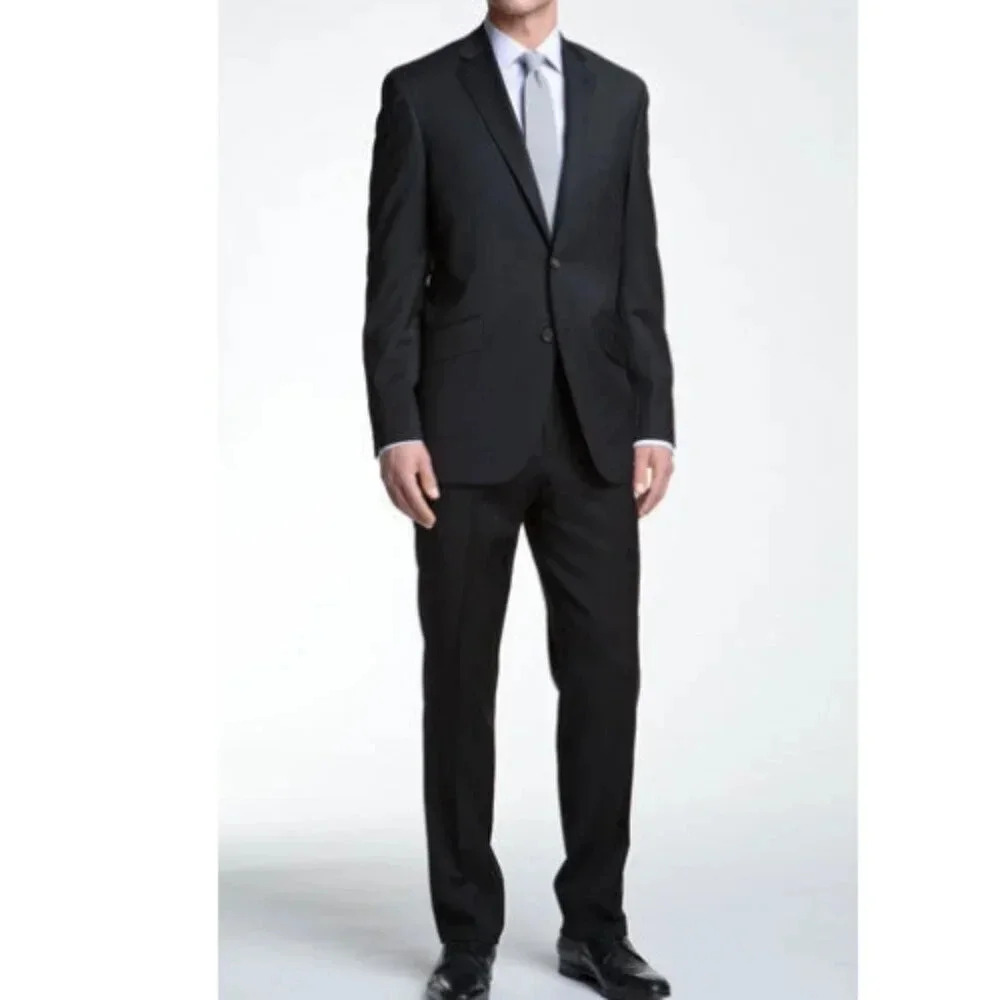 Ted Baker Mens Size 40R Wool Black Endurance Jewel Fit Blazer